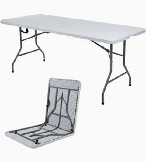 Mesa maletas de 180x75x75 cm. BLANCA
