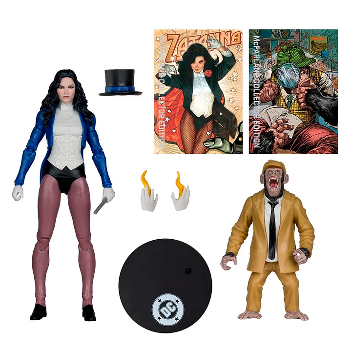Zatanna w/Detective Chimp (DC Classic) (Platinum Edition), DC McFarlane Collector Edition - McFarlane Toys 2