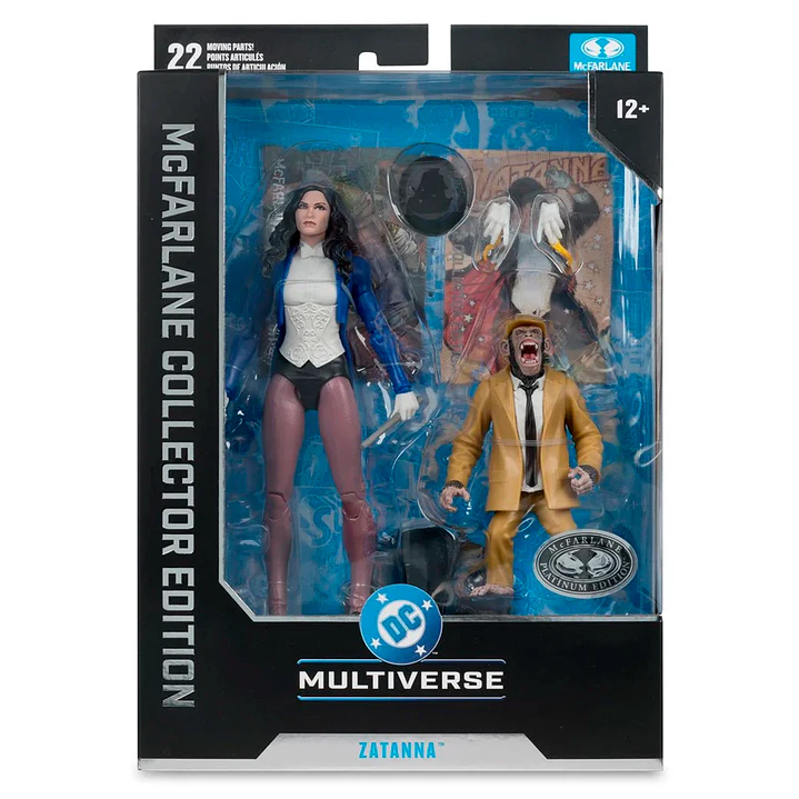 Zatanna w/Detective Chimp (DC Classic) (Platinum Edition), DC McFarlane Collector Edition - McFarlane Toys 1