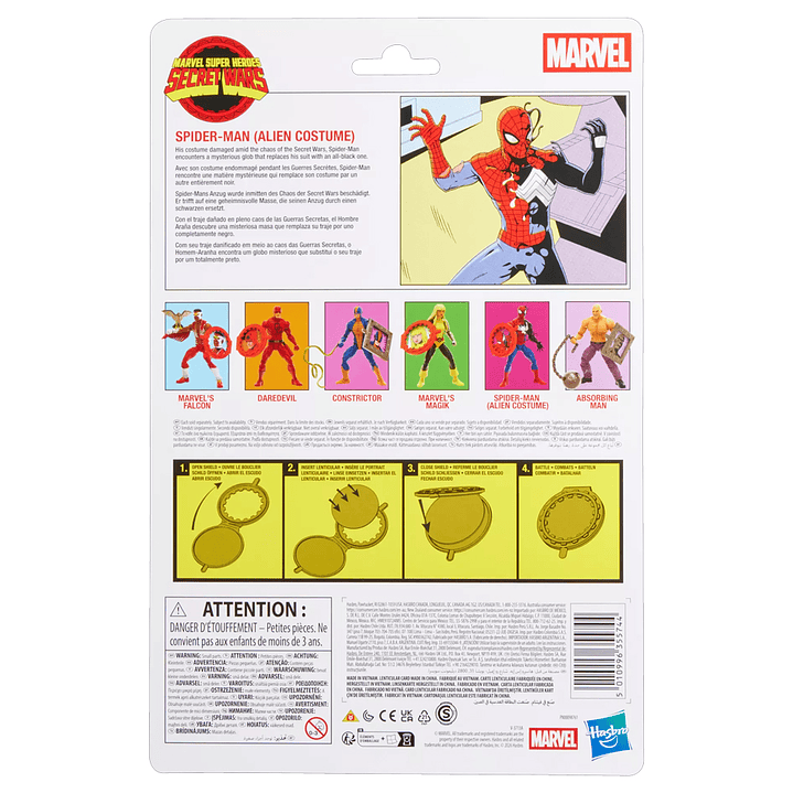 [PRV] Spider-Man (Alien Costume), Marvel Legends - Secret Wars 40th Anniversary 6