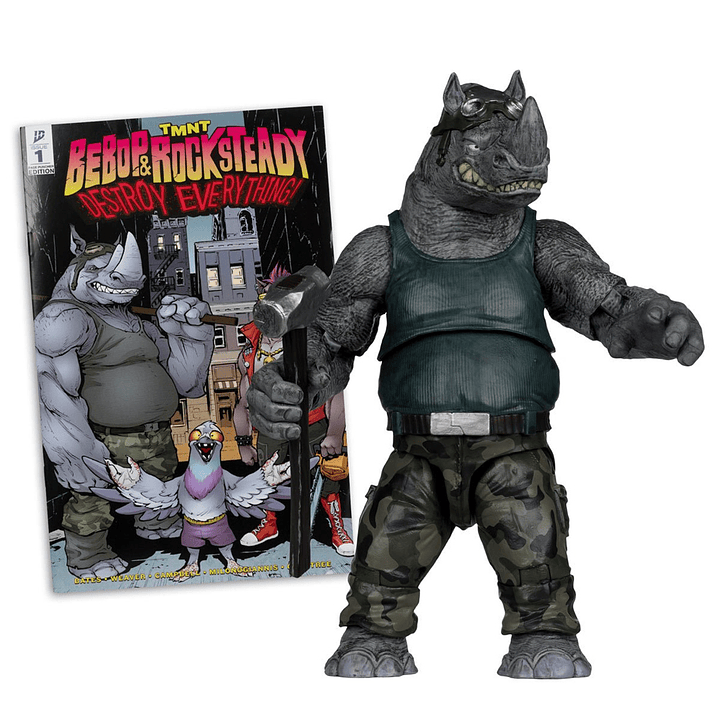 [PRV] Rocksteady, Teenage Mutant Ninja Turtles Page Punchers - McFarlane Toys 1