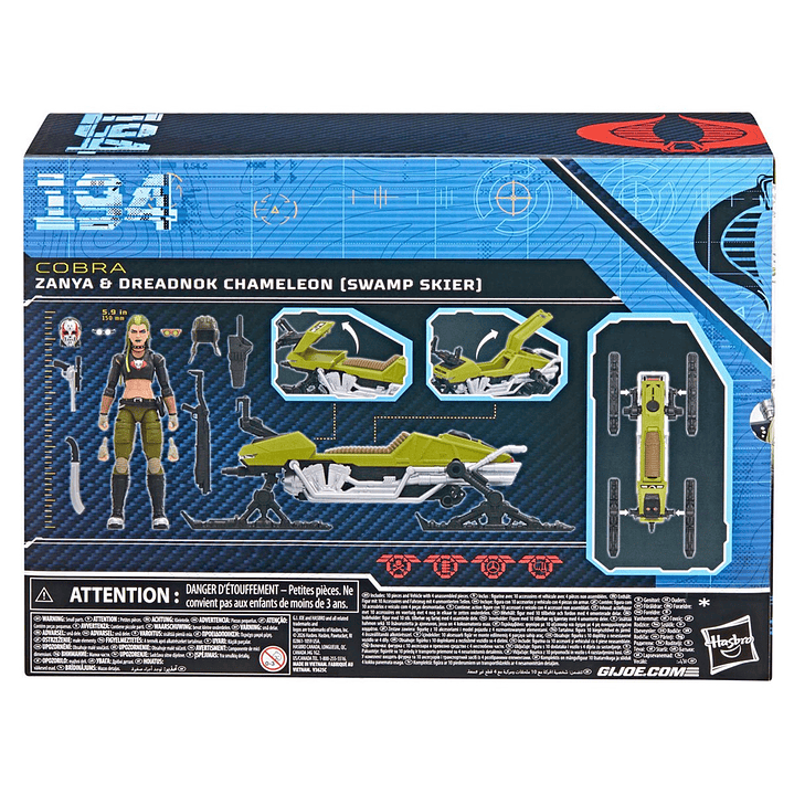 [PRV] Zanya w/ Dreadnok Chameleon (Swamp Skier), G.I. Joe - Classified Series 4