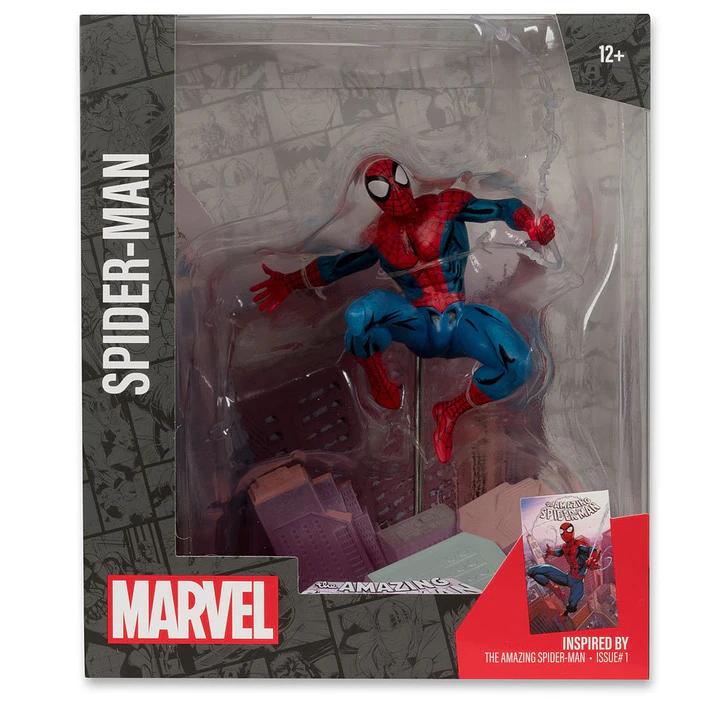 Spider-Man (The Amazing Spider-Man #1) 1:10 Scale Posed Figure, Marvel Comics - McFarlane Toys 1