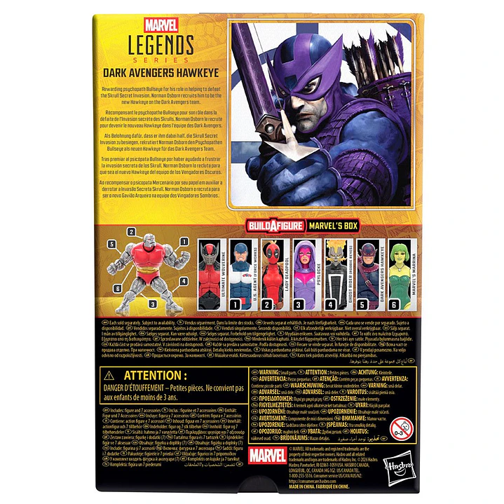 [PRV] Dark Avengers Hawkeye (Marvel's Box BAF), Marvel Legends 4