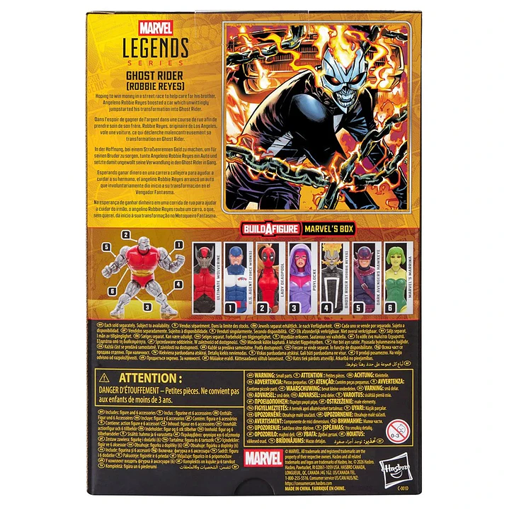 [PRV] Ghost Rider (Robbie Reyes) (Marvel's Box BAF), Marvel Legends 5