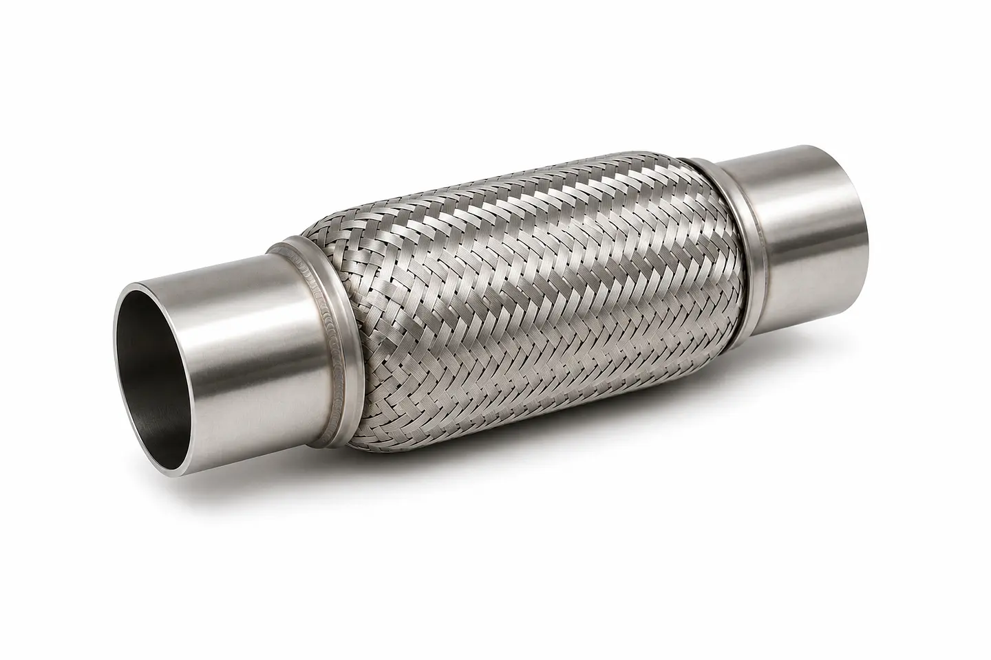 FLEXIBLE DE ESCAPE CON NIPLES ACERO INOXIDABLE 1