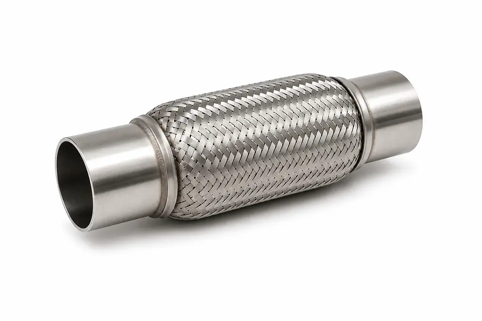 FLEXIBLE DE ESCAPE CON NIPLES ACERO INOXIDABLE 1