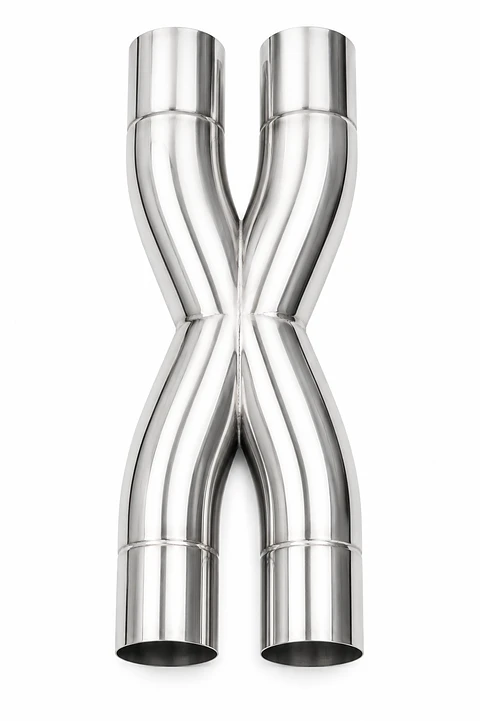 X-PIPE CROSSOVER LARGO 3" ACERO INOXIDABLE 304