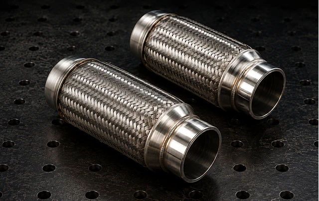 Flexibles de acero inoxidable para sistemas de escape automotriz
