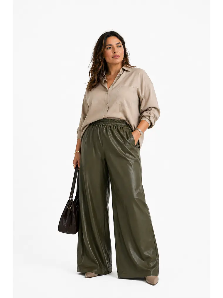 PANTALON PALAZZO ECOCUERO 3