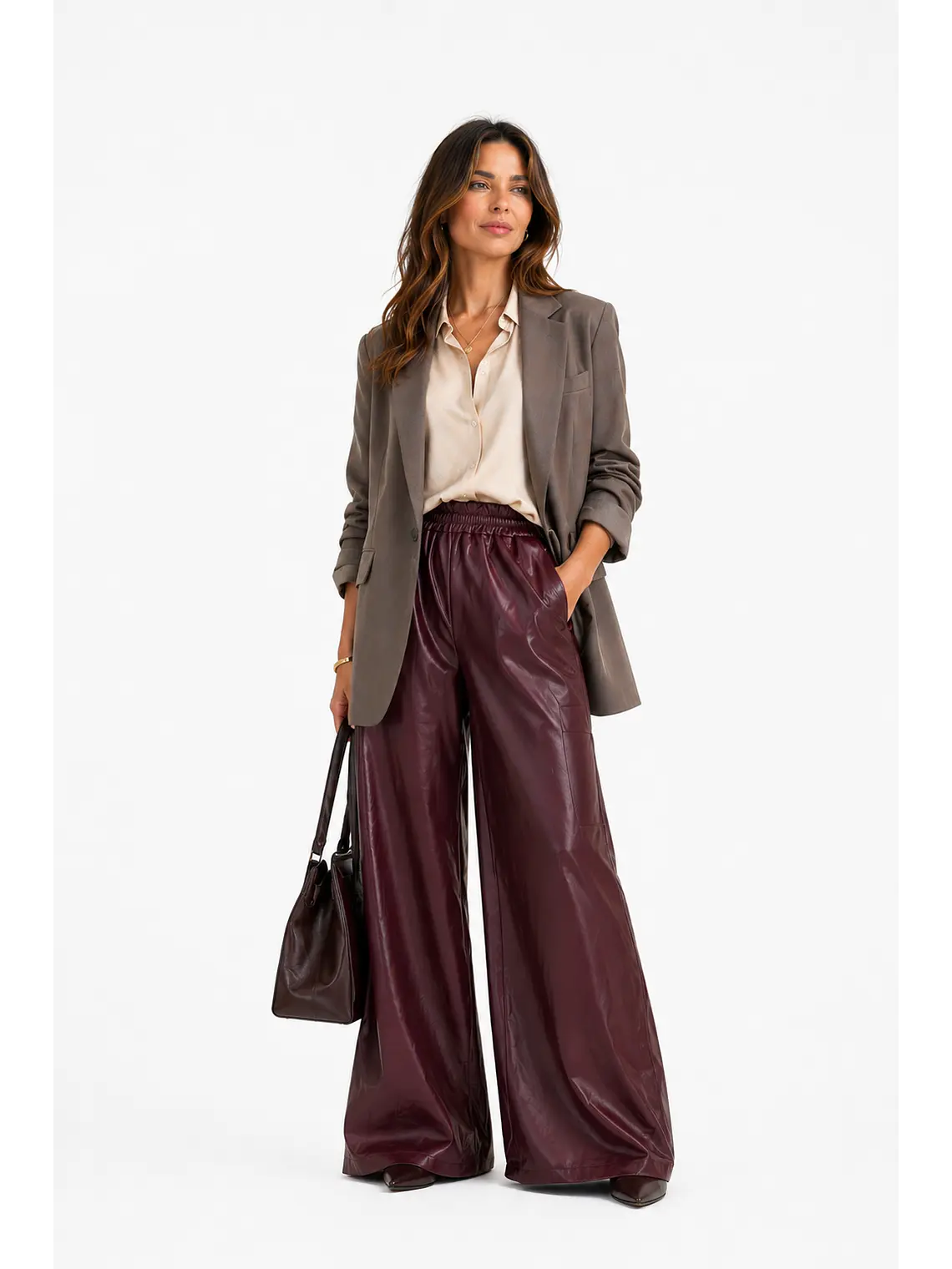 PANTALON PALAZZO ECOCUERO 1