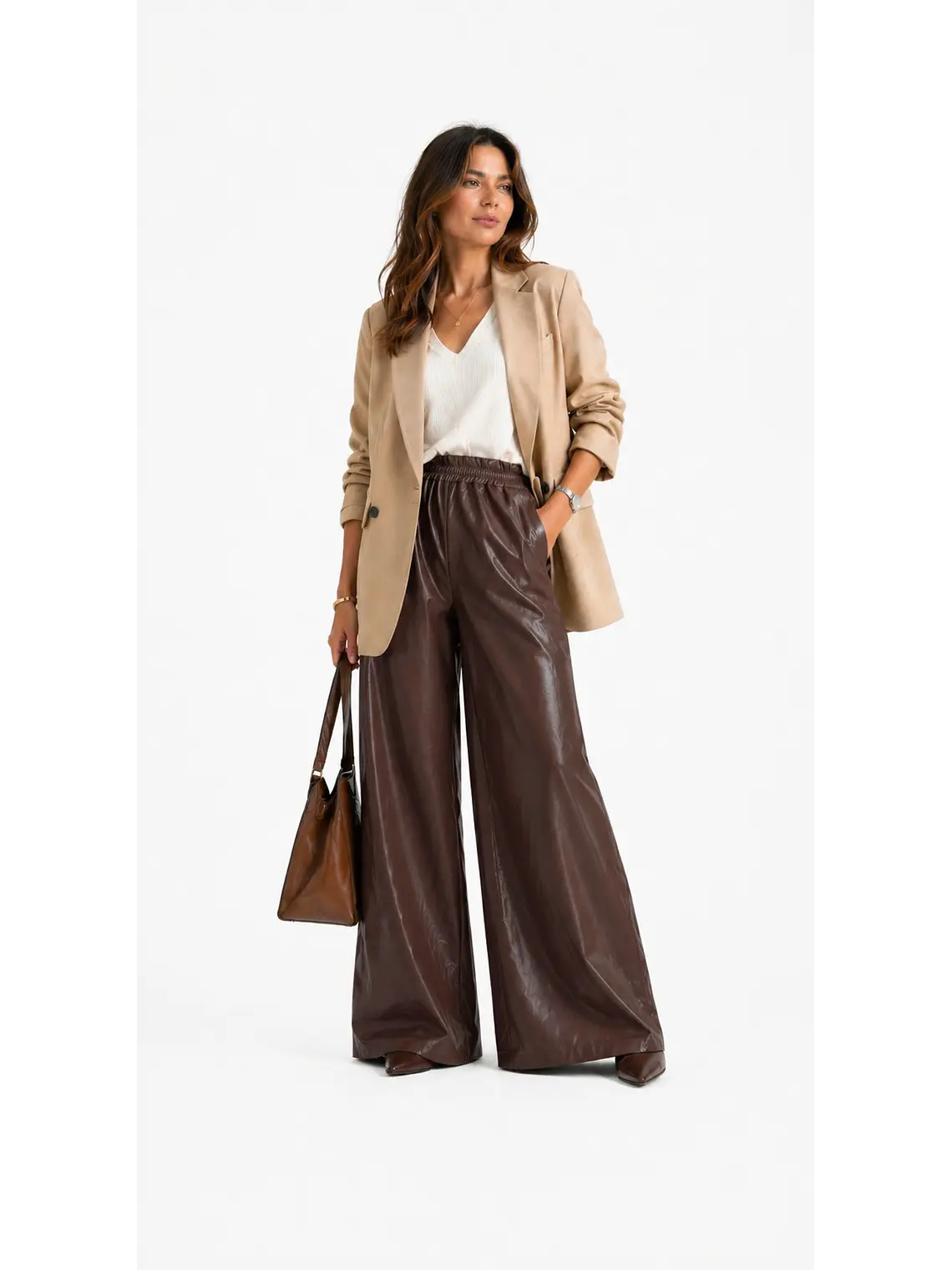PANTALON PALAZZO ECOCUERO 6