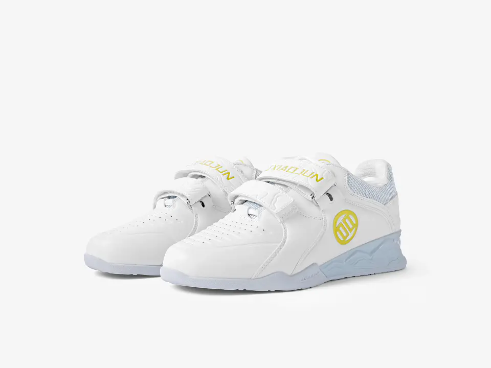 LUXIAOJUN PowerPro Weightlifting Shoes (White) 5