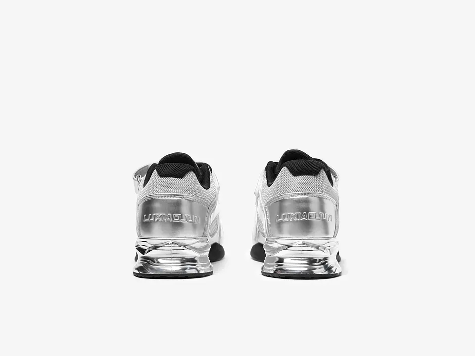 LUXIAOJUN PowerPro Weightlifting Shoes (Silver) 6