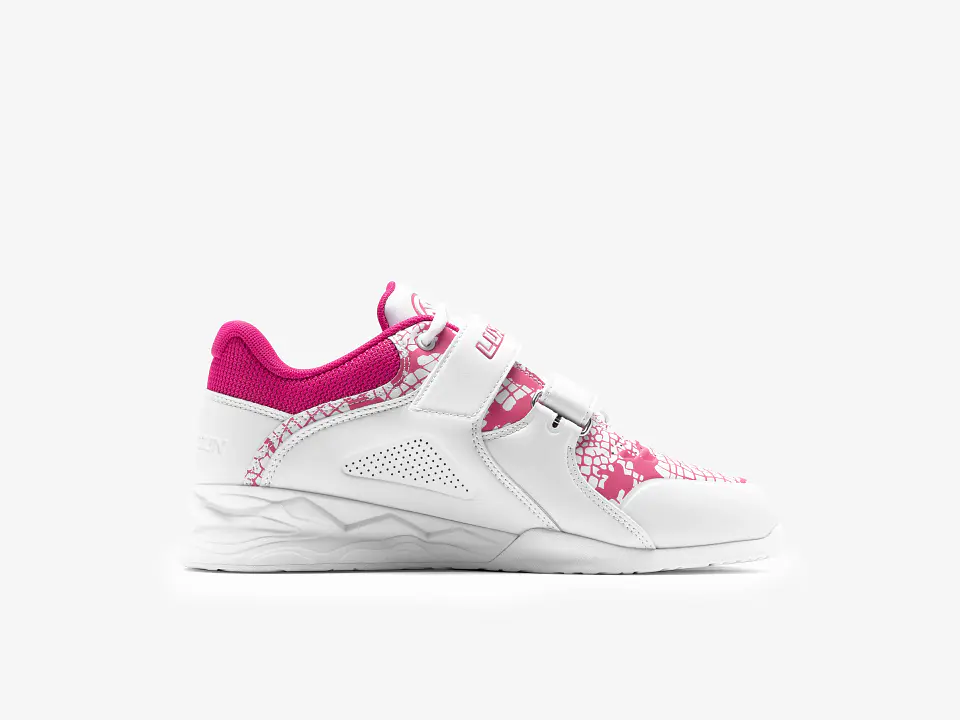 LUXIAOJUN PowerPro Weightlifting Shoes The Limited Snake Edition (Pink White) 3