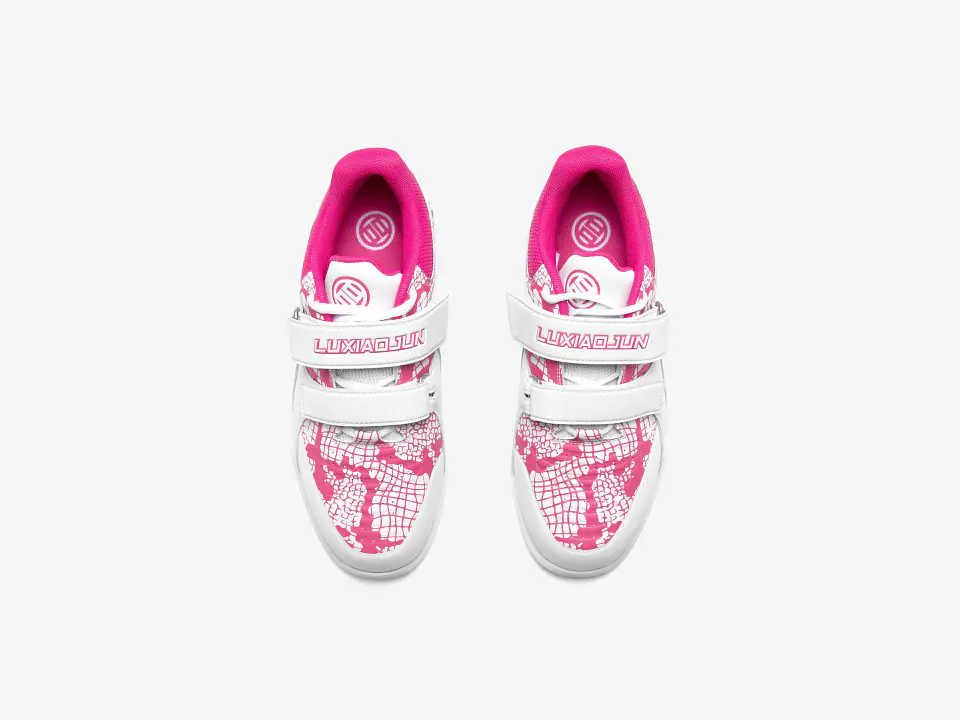 LUXIAOJUN PowerPro Weightlifting Shoes The Limited Snake Edition (Pink White) 5