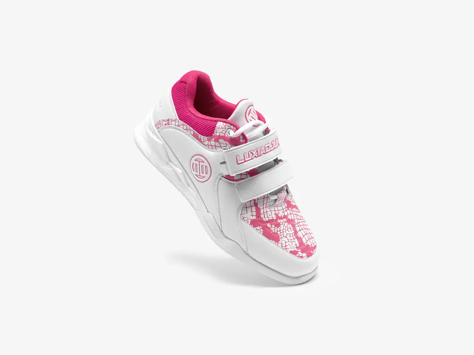 LUXIAOJUN PowerPro Weightlifting Shoes The Limited Snake Edition (Pink White) 7