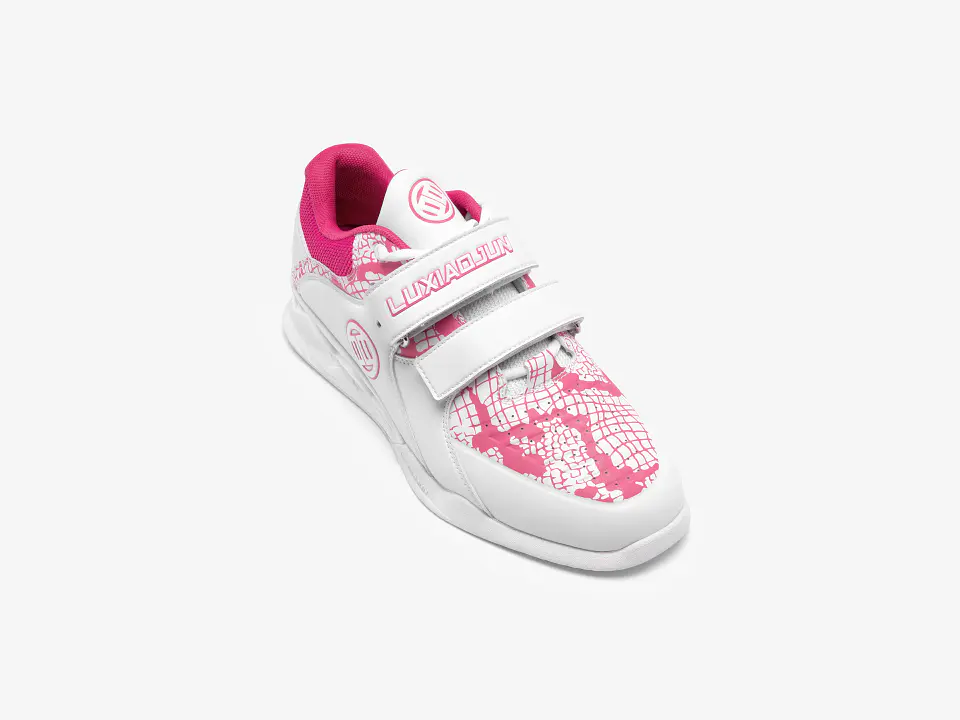 LUXIAOJUN PowerPro Weightlifting Shoes The Limited Snake Edition (Pink White) 8