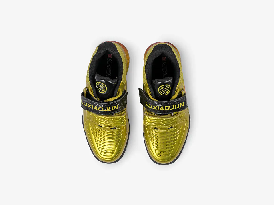 LUXIAOJUN Champion PowerPro Weightlifting Shoes (Golden) 6