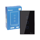 Interruptor Inteligente Wi-Fi RF TX 3 Botones Negro – Tienda de domótica XMART HOME