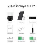 Cámara seguridad 3MP para exteriores Wifi con Panel Solar – Automatización del hogar XMART HOME