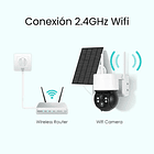 Cámara seguridad 3MP para exteriores Wifi con Panel Solar – Productos para casa inteligente XMART HOME