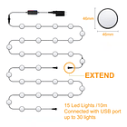Luces inteligentes Wifi RGB para jardín IP67 – Automatización del hogar XMART HOME