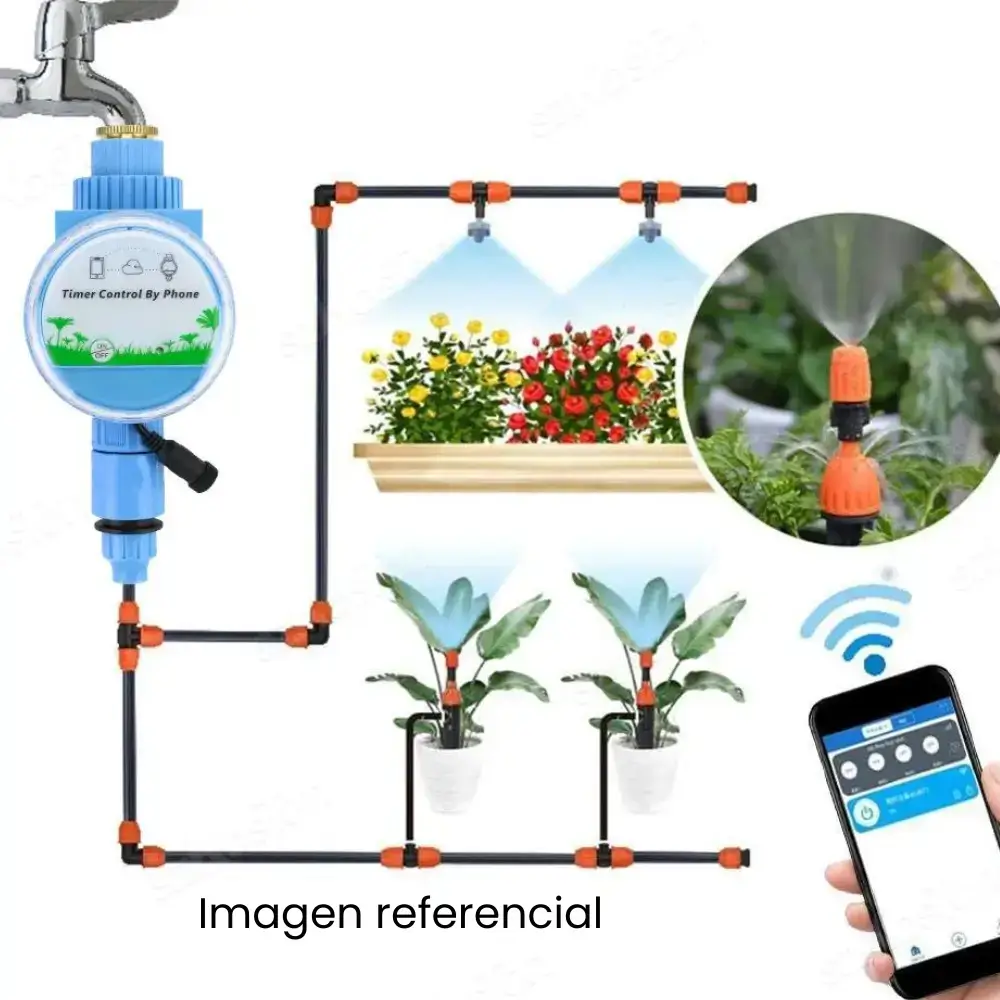 Temporizador de agua inteligente para riego de jardín 4