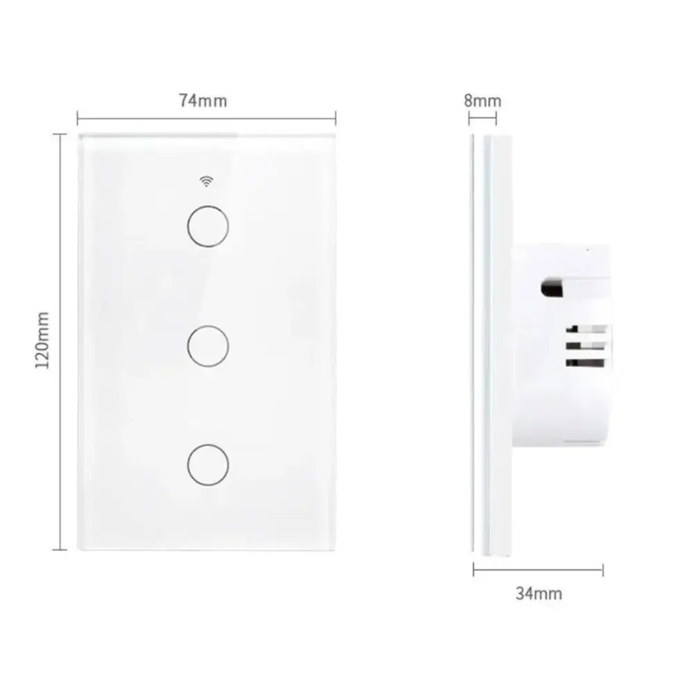 Interruptor Inteligente Wifi Blanco 2 Botones – Sin Cable Neutro 7