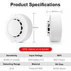 Detector de humo inteligente WiFi – Productos para casa inteligente XMART HOME