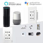 Enchufe Inteligente de pared Wifi Doble + USB y Tipo C – Control por voz y app eWeLink