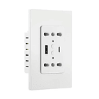 Enchufe Inteligente de pared Wifi Doble + USB y Tipo C – Tienda de domótica XMART HOME
