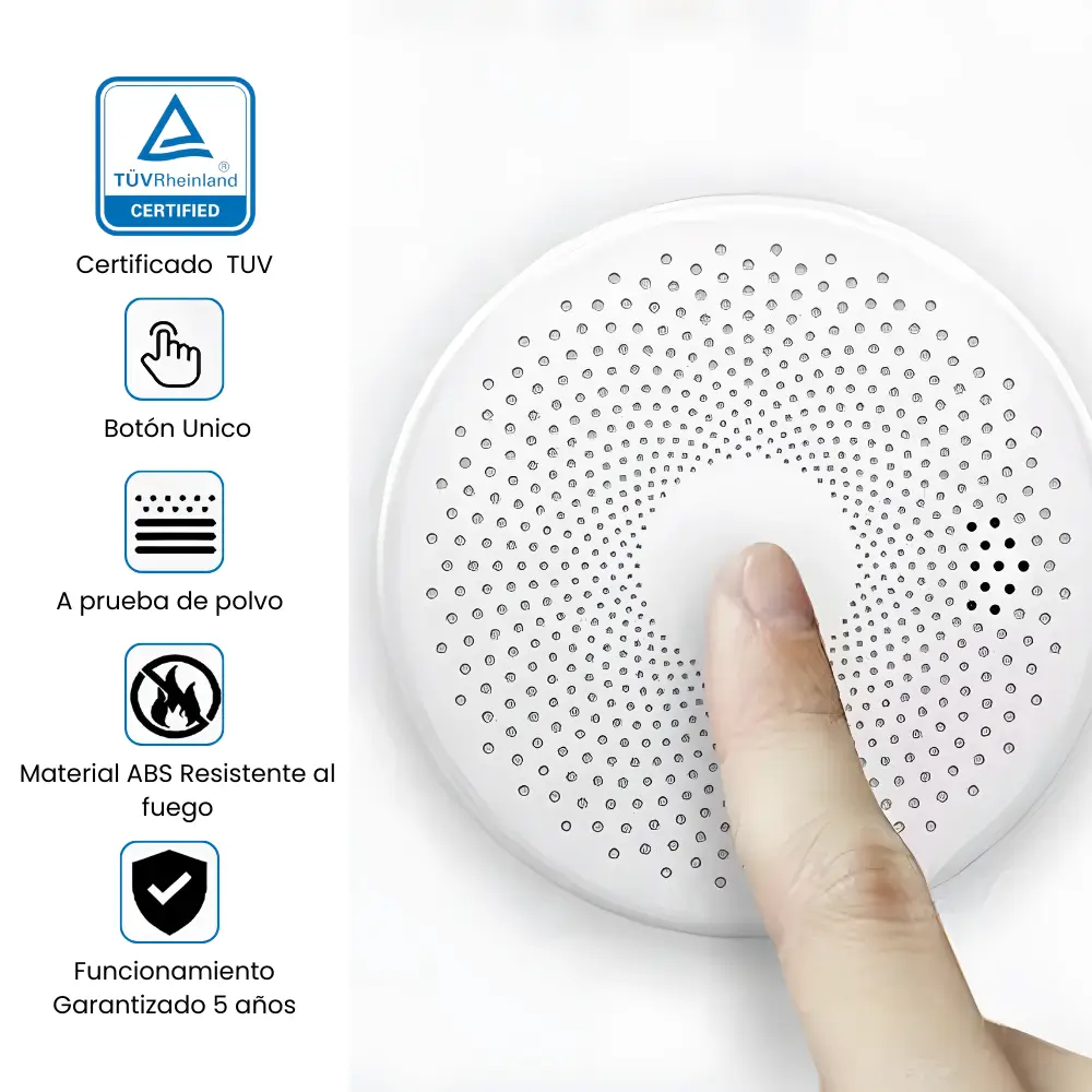 Detector de humo y monóxido de carbono Wifi Tuya 6