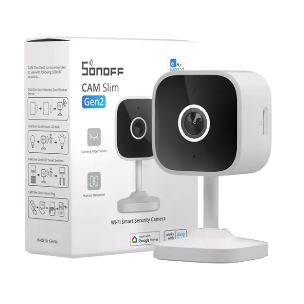 Sonoff CAM Slim Gen2 ﻿CAM-S2 Cámara de Seguridad Full HD WiFi Inteligente 1