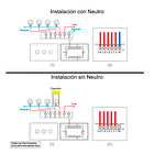 Interruptor Wifi de pared sin Neutro de 1 Canal – Compatible Sonoff – Control por voz y app eWeLink