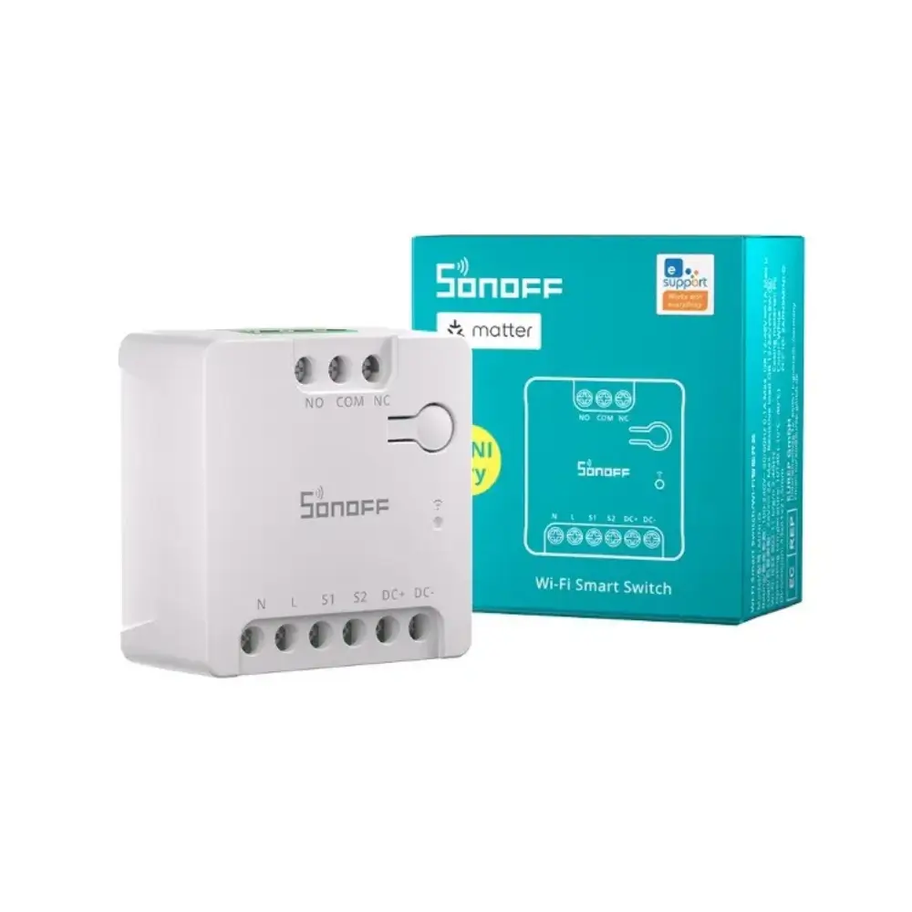 Interruptor WiFi Contacto Seco Sonoff Mini-D (Compatible con Matter) – Tienda de domótica XMART HOME
