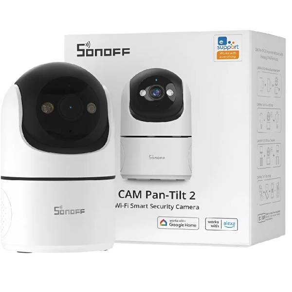 Cámara de Seguridad Wifi Full HD 360º Sonoff Pan-Tilt 2 – Tienda de domótica XMART HOME