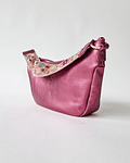 Zanzibar Cartera Hobo Cuero Fucsia Brillo