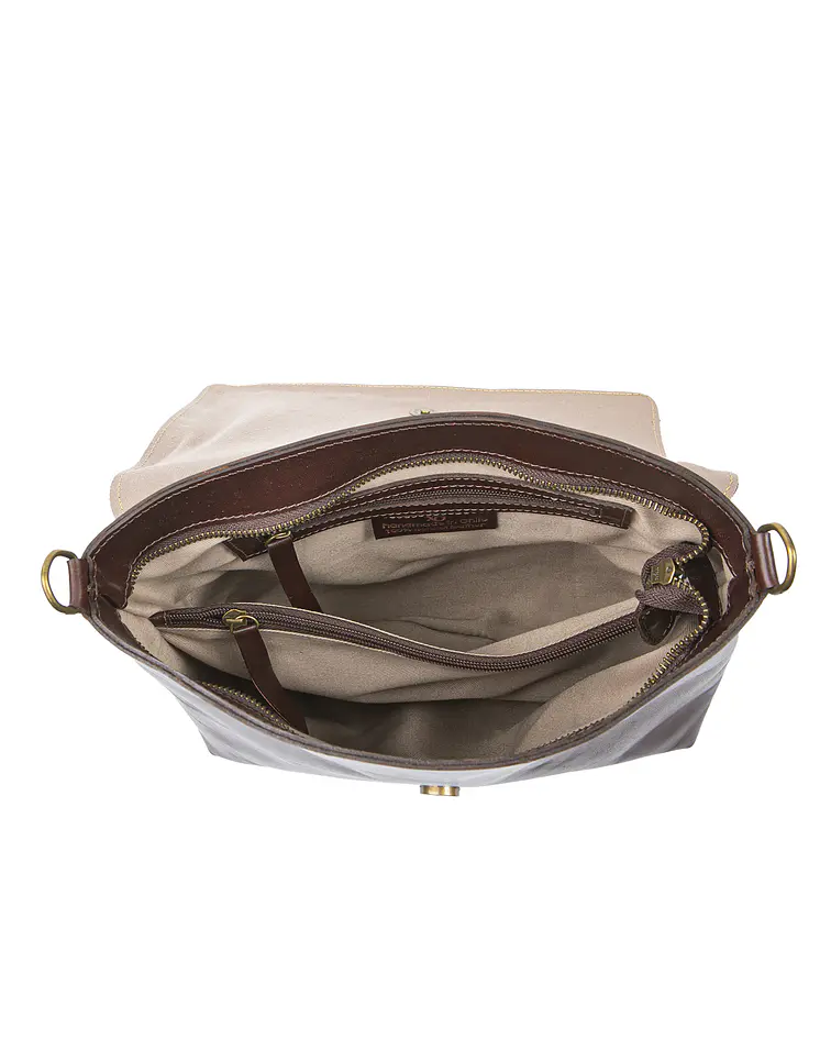 Cochamo Bandolera Cuero Natural Marron