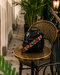 Mendoza Mochila Cuero Negro Forrada