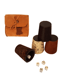 JUEGO DE CACHOS CUERO - PELO ESTAMPA LEOPARDO