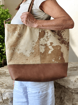 CARTERA TOTE BAG CUERO VINTAGE