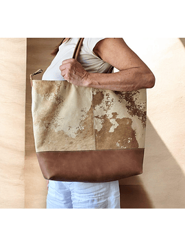 CARTERA TOTE BAG CUERO VINTAGE