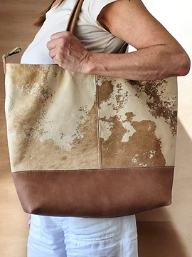 CARTERA TOTE BAG CUERO VINTAGE