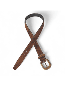 CINTURÓN DE CUERO PELO DE VACA.