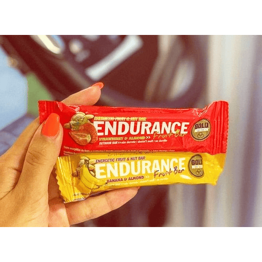 Endurance Fruit Bar Morango e Amêndoa - Cx. 15 unid 40Gr.