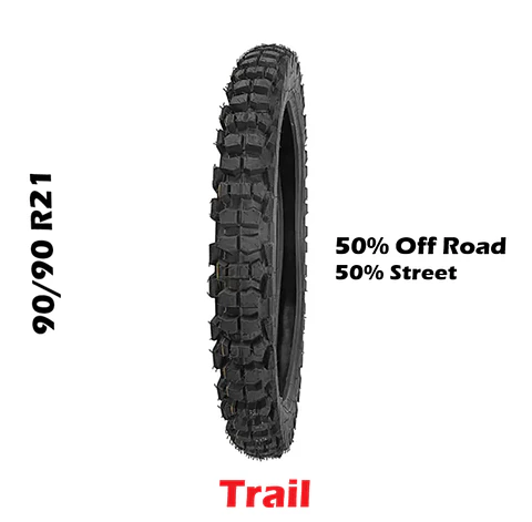 Cubierta Trail 90/90 R21 50% Off Road 50% Street