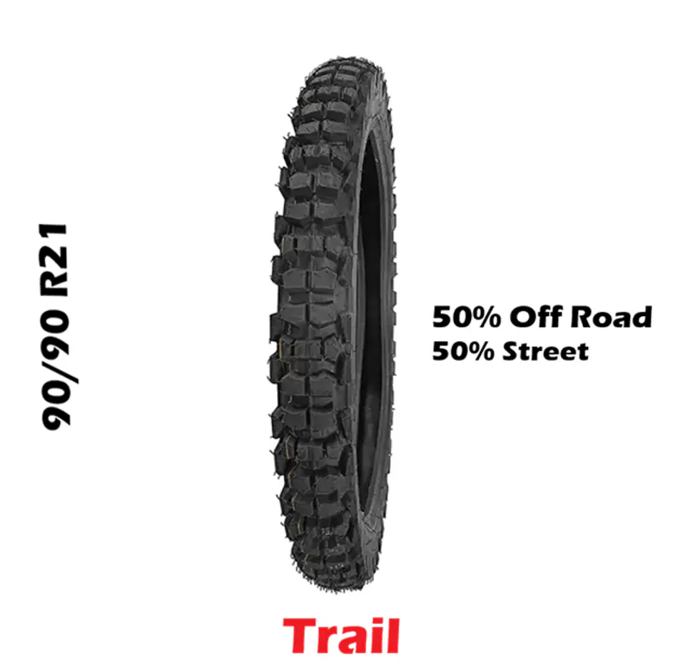 Cubierta Trail 90/90 R21 50% Off Road 50% Street 1
