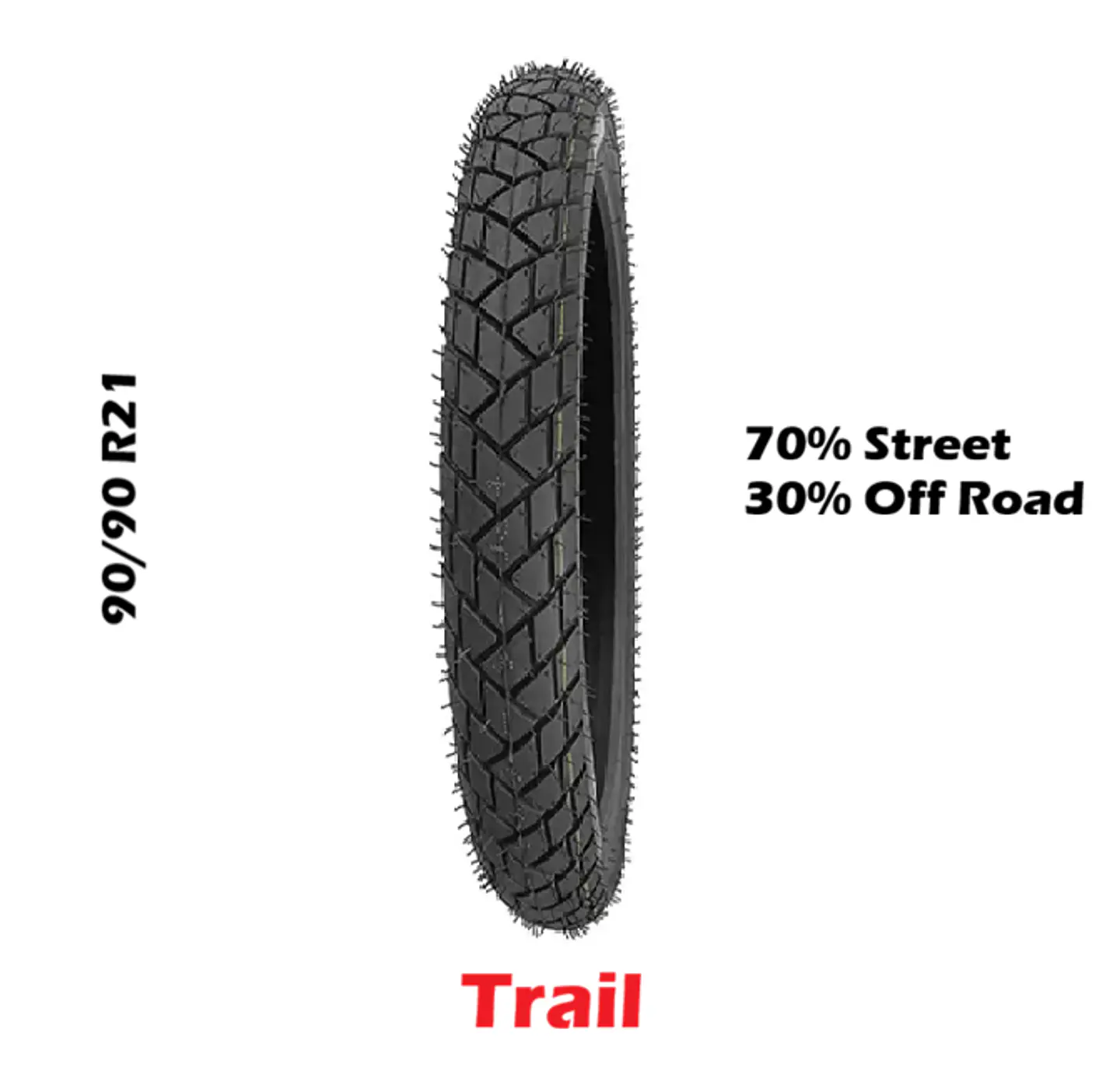 Cubierta Trail 90/90 R21 30% Off Road 70% Street 1