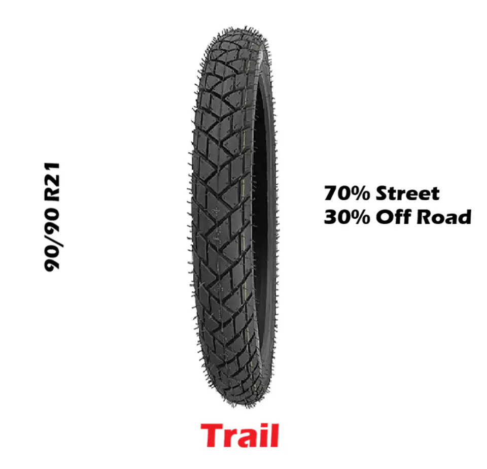 Cubierta Trail 90/90 R21 30% Off Road 70% Street 1